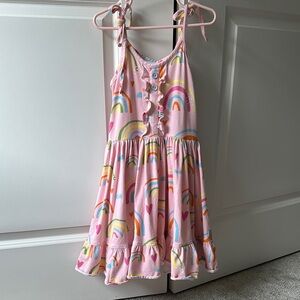 Eleanor Rose Pink Rainbow Kids Dress